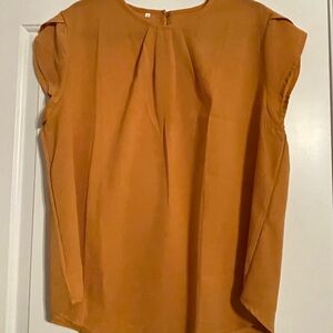 Women's Orange Sleeveless Top